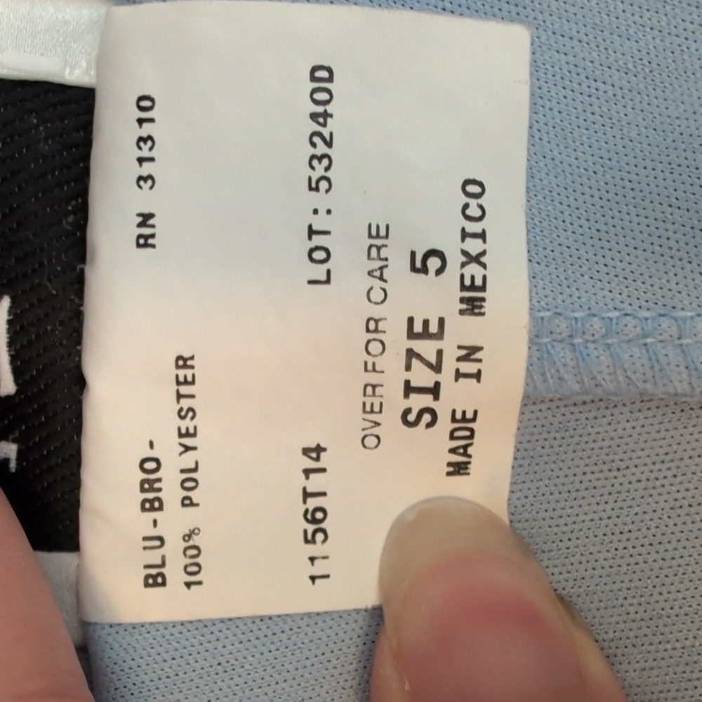 Blue and Brown Paisley Iz Byer Dress - Picture 6 of 7